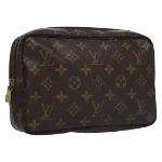 Brown Canvas Louis Vuitton Trousse Toilette