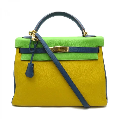 Yellow Leather Hermès Handbag