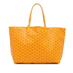 Yellow Fabric Goyard St Louis Tote