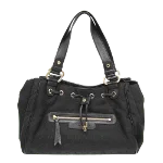 Black Canvas Bvlgari Handbag