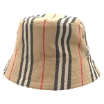 Brown Cotton Burberry Hat