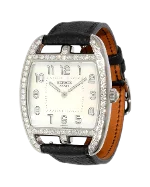 White Stainless Steel Hermès Watch