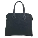 Black Cotton Hermès Handbag