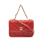 Red Leather Chanel Handbag