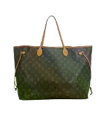 Brown Fabric Louis Vuitton Neverfull