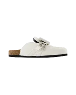 White Leather JW Anderson Mules