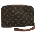 Brown Canvas Louis Vuitton Orsay