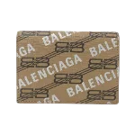 Beige Canvas Balenciaga Wallet