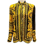 Gold Silk Versace Shirt