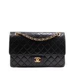 Black Leather Chanel Crossbody Bag