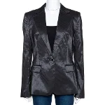 Black Satin Just Cavalli Blazer