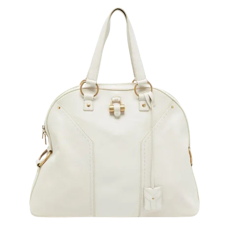 White Leather Yves Saint Laurent Tote