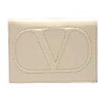 Beige Leather Valentino Wallet