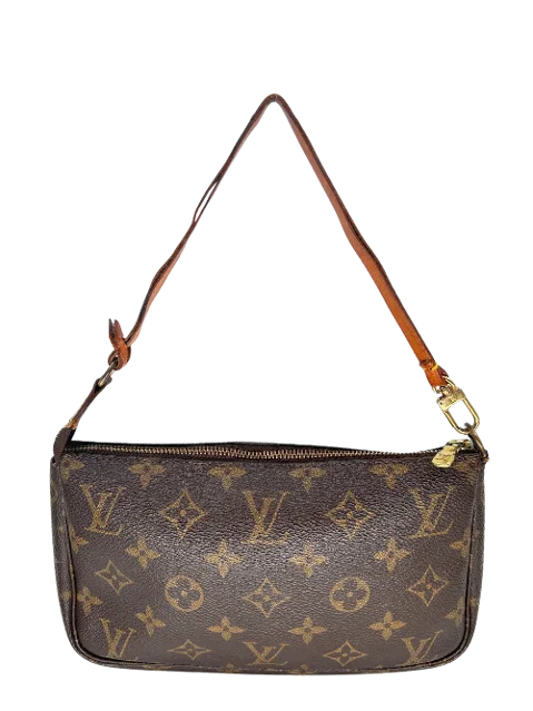 Brown Coated canvas Louis Vuitton Pochette Accessoires