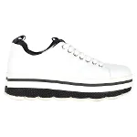 White Leather Prada Sneakers