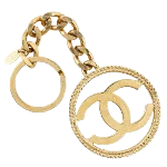 Gold Metal Chanel Key Chain