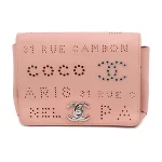 Pink Leather Chanel Belt Bag