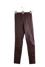 Burgundy Leather Kujten Pants