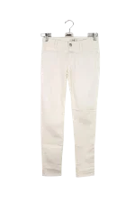 White Fabric Closed Jeans