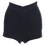 Black Wool Dior Shorts