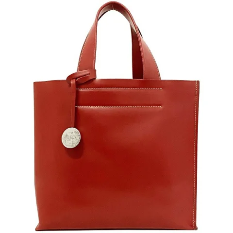 Red Leather Furla Tote
