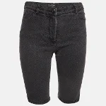 Grey Denim Chanel Shorts