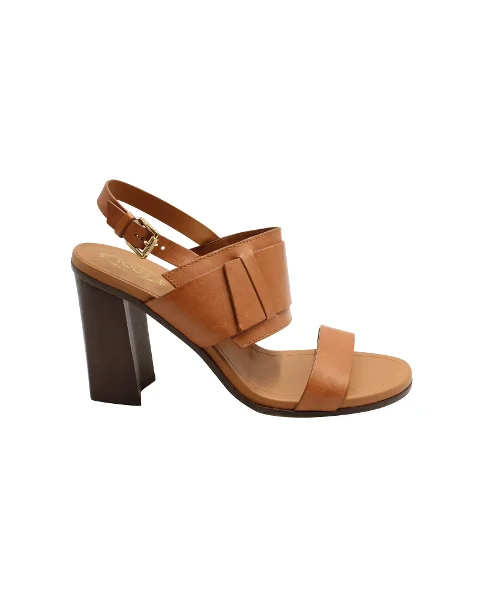 Brown Leather Tod's Sandals