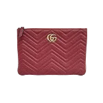 Red Leather Gucci Marmont