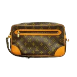 Brown Canvas Louis Vuitton Marly Dragonne