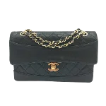 Black Leather Chanel Shoulder Bag