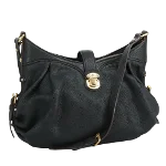 Black Leather Louis Vuitton Mahina