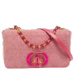 Pink Denim Dior Crossbody Bag