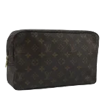 Brown Canvas Louis Vuitton Trousse Toilette