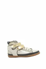 White Suede Maje Sneakers