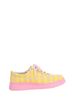 Pink Fabric Camper Sneakers