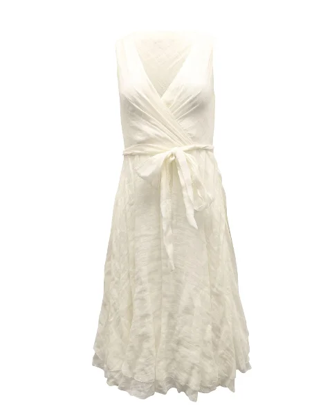 White Fabric Ralph Lauren Dress