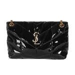 Black Leather Yves Saint Laurent Shoulder Bag