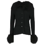 Black Wool Yves Saint Laurent Cardigan