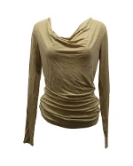 Brown Fabric DKNY Top