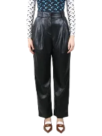 Black Polyester MSGM Pants