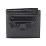 Black Leather Balenciaga Wallet