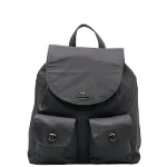 Black Canvas Coach Backpack