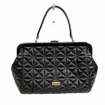Black Leather Kate Spade Handbag