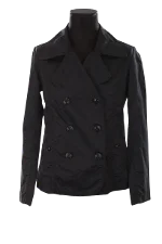 Black Cotton Woolrich Coat