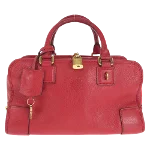 Red Leather Loewe Amazona