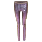 Purple Leather Rick Owens Pants