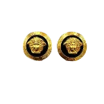 Gold Metal Versace Earrings