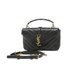 Black Canvas Saint Laurent Crossbody Bag