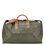 Brown Canvas Dior Travel Bag