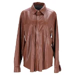 Brown Polyester Nanushka Shirt